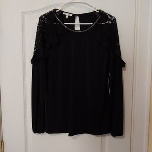 NWOT Maurices Black Medium Top